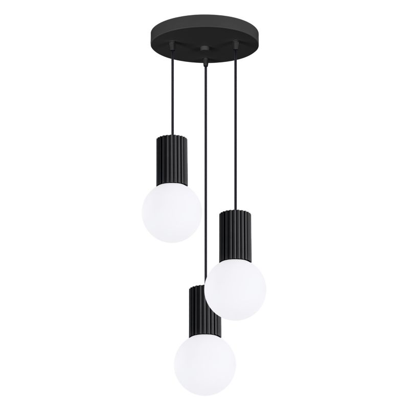 Lampa sufitowa  Pure Lume SFERA czarno-biała 3xG9x8W IP20 wym:125x25x25cm - 1 szt.