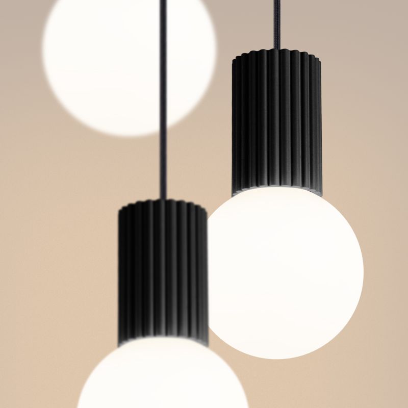 Lampa sufitowa  Pure Lume SFERA czarno-biała 3xG9x8W IP20 wym:125x25x25cm - 1 szt.