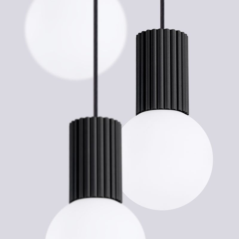 Lampa sufitowa  Pure Lume SFERA czarno-biała 3xG9x8W IP20 wym:125x25x25cm - 1 szt.
