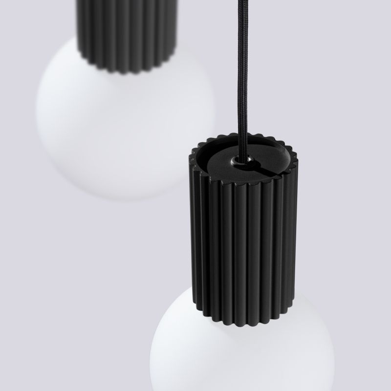 Lampa sufitowa  Pure Lume SFERA czarno-biała 3xG9x8W IP20 wym:125x25x25cm - 1 szt.