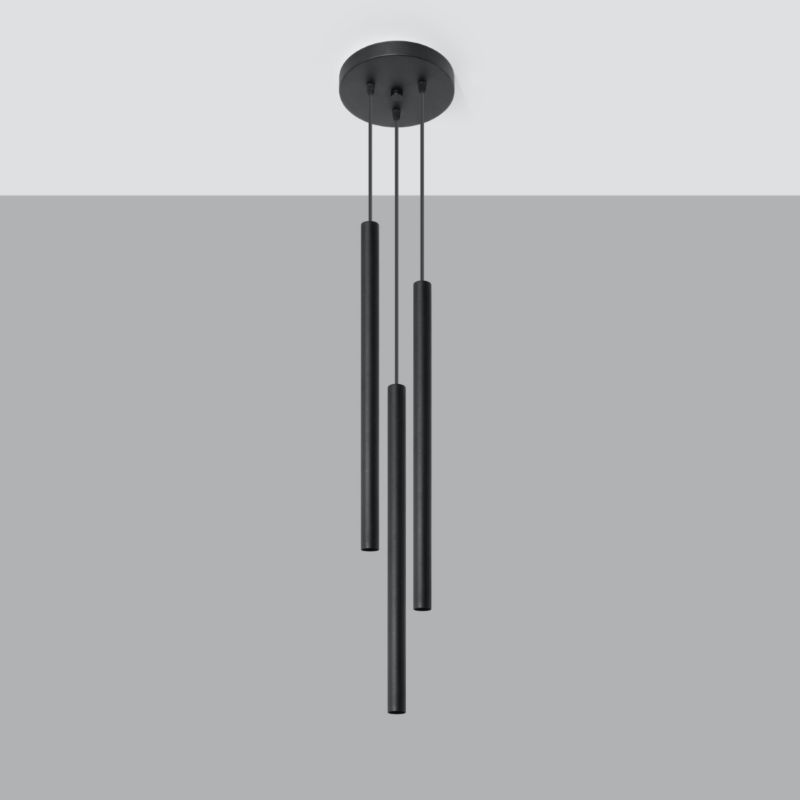 Lampa sufitowa  Pure Lume VELINO czarna 3xG9x12W IP20 wym:100x20x20cm - 1 szt.