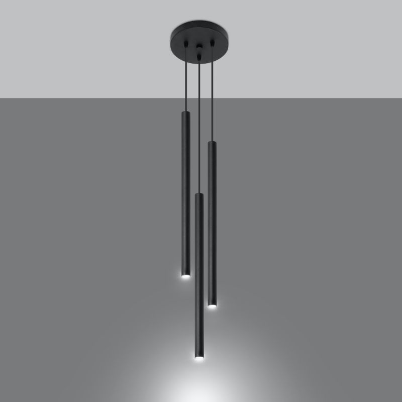 Lampa sufitowa  Pure Lume VELINO czarna 3xG9x12W IP20 wym:100x20x20cm - 1 szt.