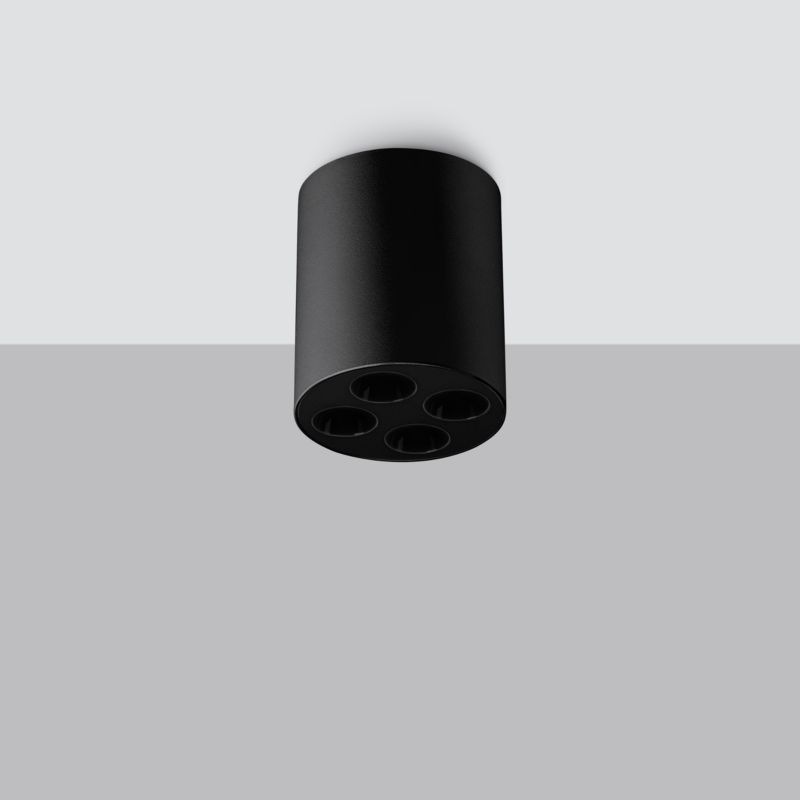 Lampa sufitowa  Pure Lume VIVIEN czarna LED 9W  4000K 887lm IP20 - 1 szt.
