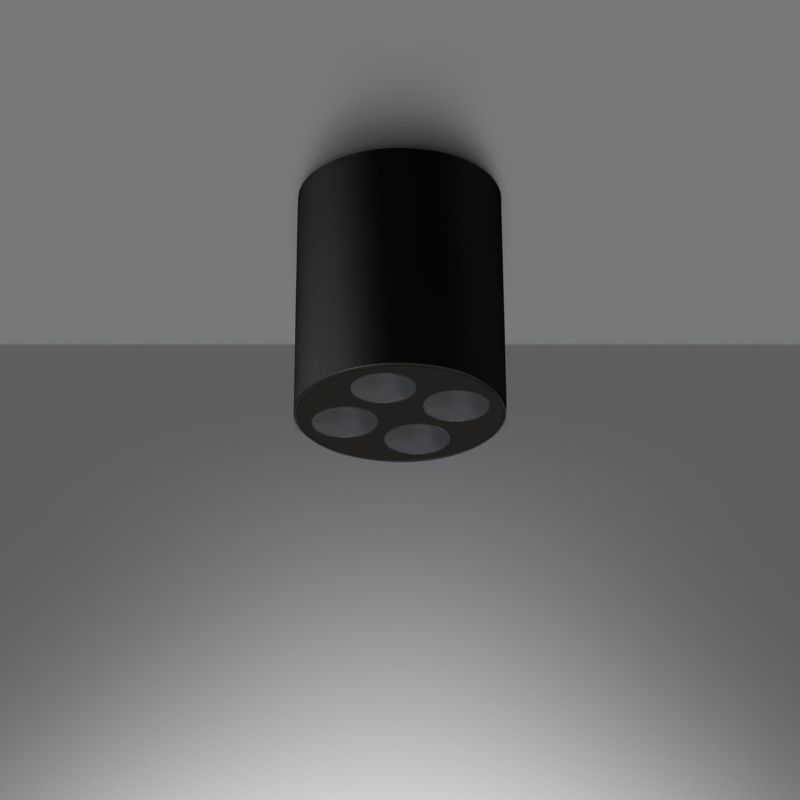 Lampa sufitowa  Pure Lume VIVIEN czarna LED 9W  4000K 887lm IP20 - 1 szt.