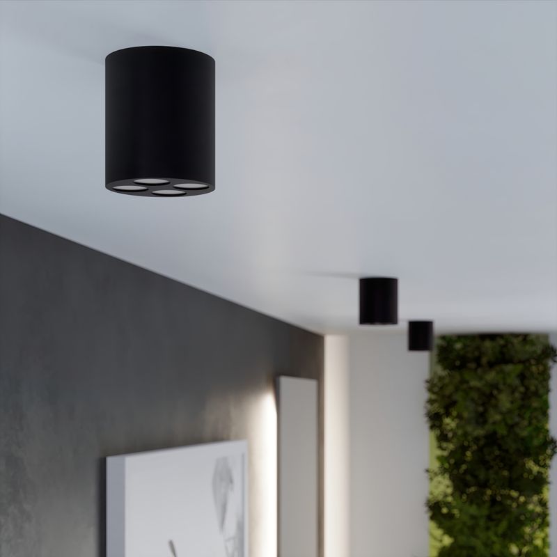 Lampa sufitowa  Pure Lume VIVIEN czarna LED 9W  4000K 887lm IP20 - 1 szt.