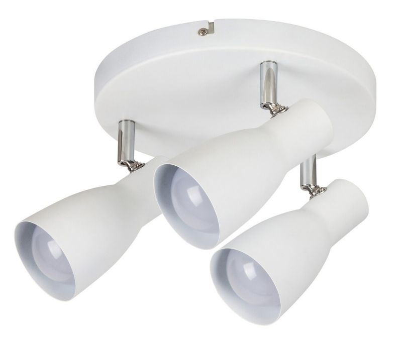 Lampa sufitowa Rabalux Ebony biała  3 x E27 x 20W wym: 17 x 21,5 x 21,5 cm - 1 szt.