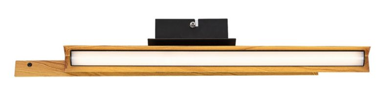 Lampa sufitowa Rabalux Remiel czarny matowa-biała LED 12W 3000K 760lm  wym: 49 x 8 x 7 cm - 1 szt.
