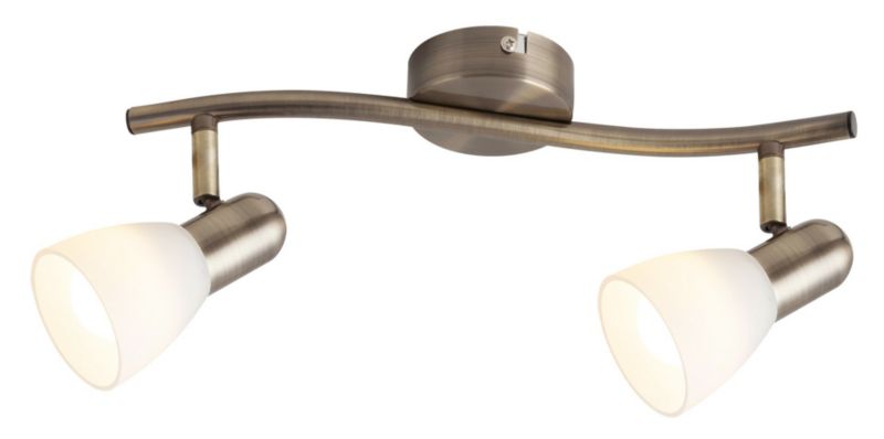 Lampa sufitowa Rabalux Soma brązowo-biała  2 x E14 x 40W wym: 8 x 35 x 8 cm - 1 szt.