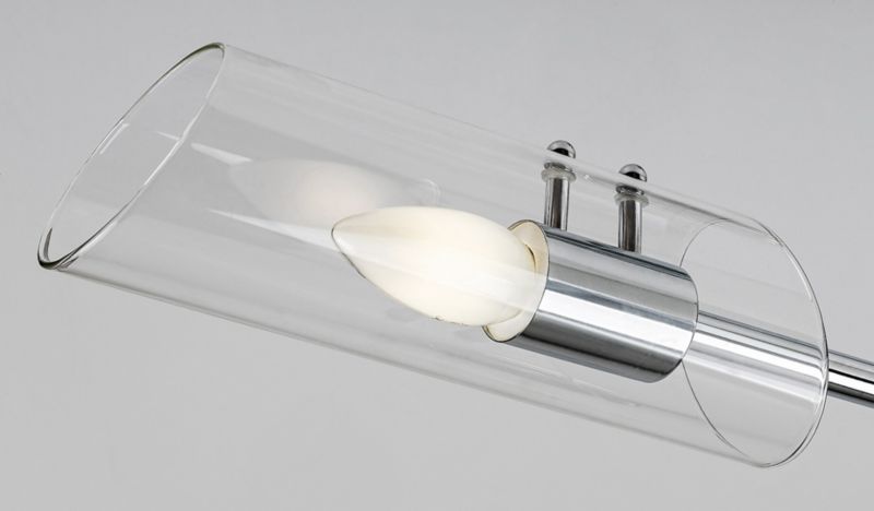 Lampa sufitowa Rabalux Teodoro chromowana przezroczysty wym: 32 x 73 x 12 cm 2xE14 x 12W 1 szt.