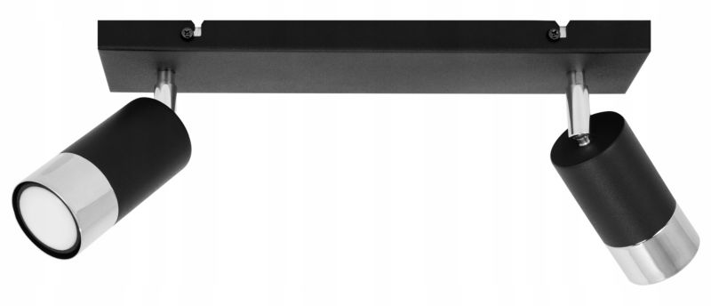 Lampa sufitowa reflektor Light Home LH Hugo 2x GU10 20W czarny 1szt.