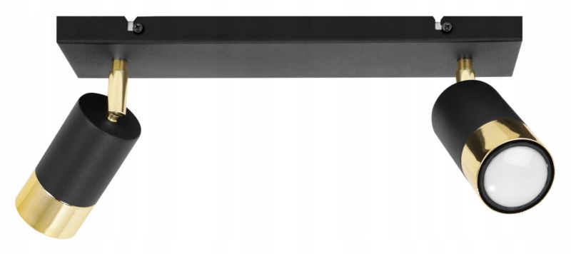 Lampa sufitowa reflektor Light Home LH Hugo 2x GU10 20W kinkiet czarny 1szt.