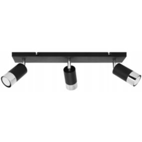 Lampa sufitowa reflektor Light Home LH Hugo 3x GU10 20W czarny 1szt.