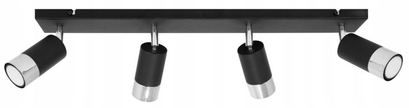 Lampa sufitowa reflektor Light Home LH Hugo 4x GU10 20W czarny 1szt.