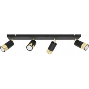 Lampa sufitowa reflektor Light Home LH Hugo 4x GU10 20W kinkiet czarny 1szt.