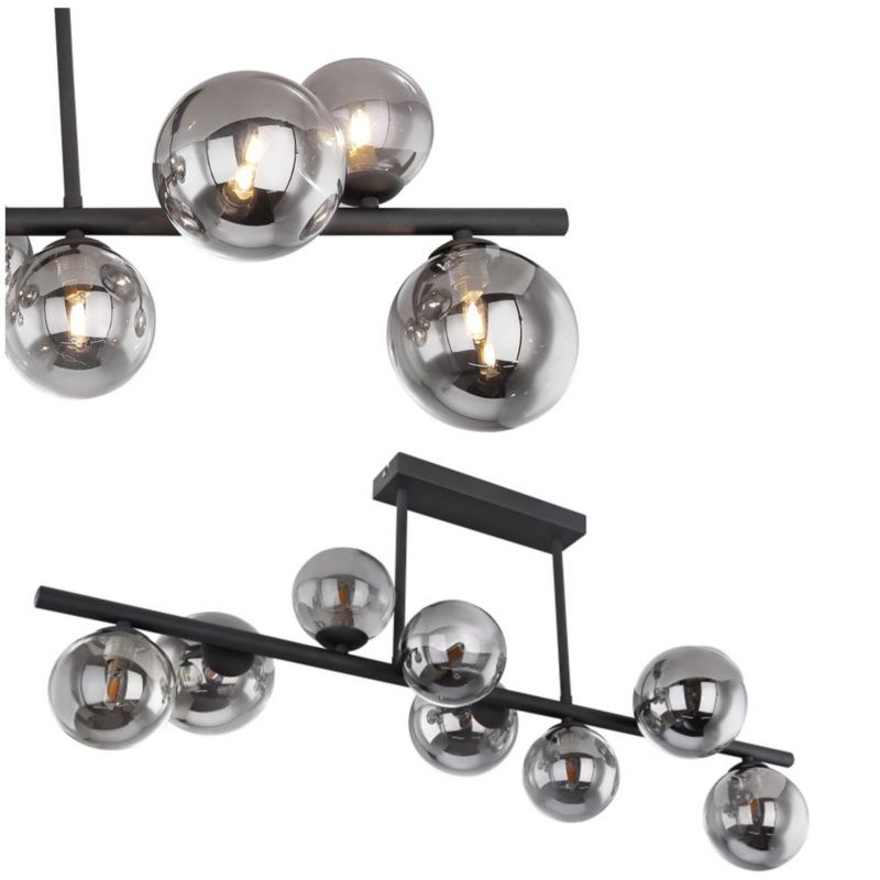 Lampa sufitowa RIHA 56133-9D czarna Globo Lighting 1 szt.