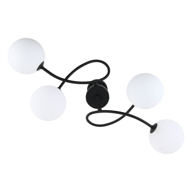 Lampa sufitowa Rotolo Black 4 -1szt.