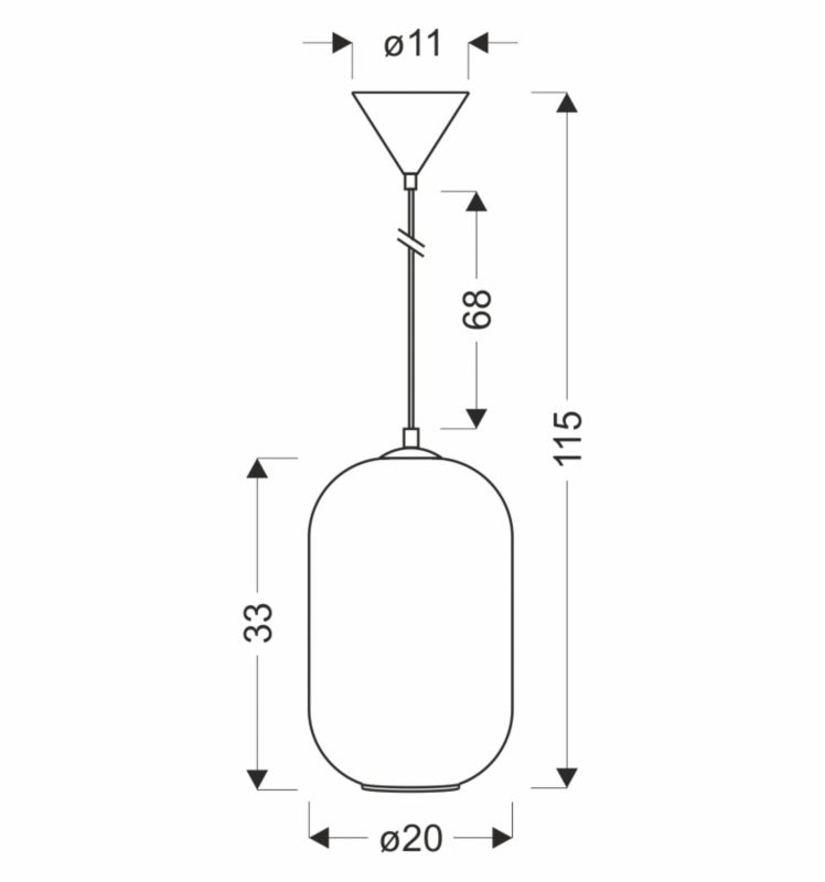 Lampa sufitowa ryflowany klosz Candellux Cresto biała 1xE27x40W IP20 wym:115x20x20cm - 1 szt.