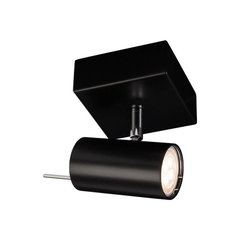 Lampa sufitowa Shilo Fussa czarna  1 x GU10 x 10W wym: 15 x 14 x 10 cm - 1 szt.