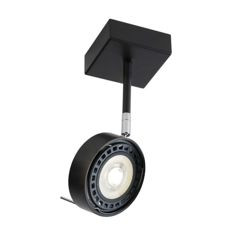 Lampa sufitowa Shilo Fussa czarna  1 x GU10 x 18W wym: 29 x 12 x 8 cm - 1 szt.