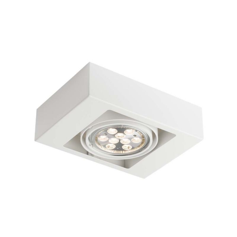 Lampa sufitowa Shilo KOGA biała 1xGU10x18W wym:8x25x18cm IP20 -1 szt.