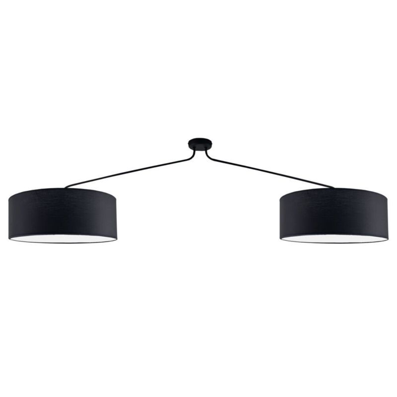 Lampa sufitowa Shilo Lamego czarna wym: 46 x 190 x 50 cm 2xE27 x 20W 1 szt.