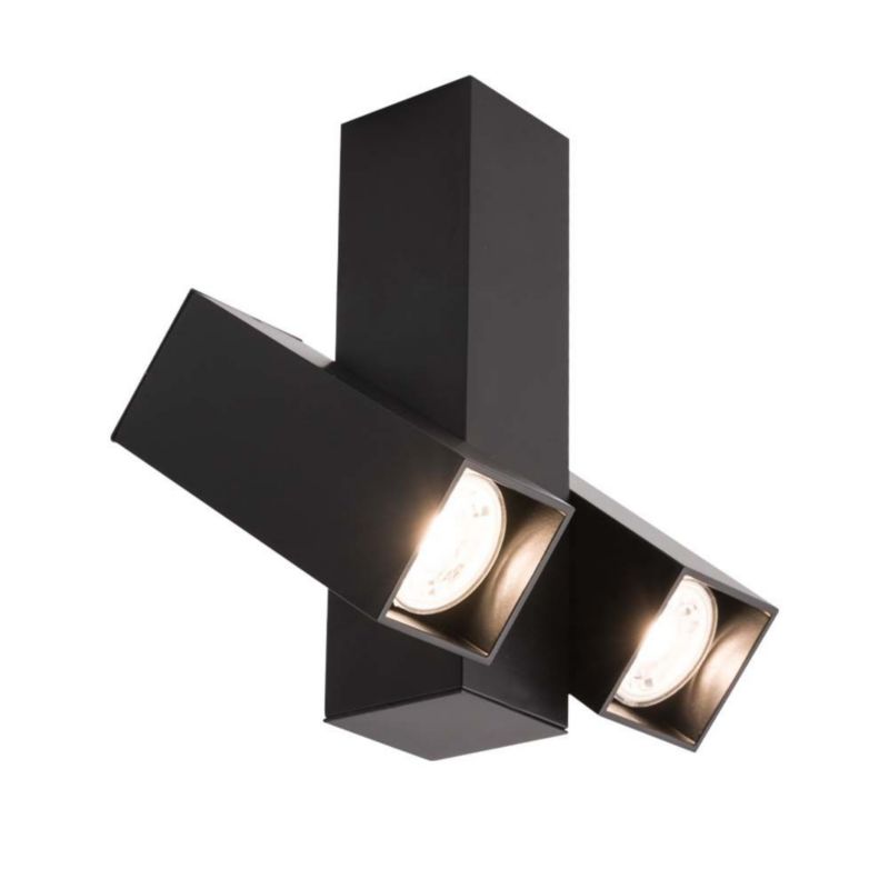 Lampa sufitowa Shilo Mitsuma czarna  2 x GU10 x 4W wym: 12 x 4 x 12 cm - 1 szt.