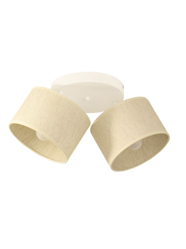 Lampa sufitowa SILVO HEXE reflektor tkanina 2 x 60W E27 naturalny H0306 1 szt.
