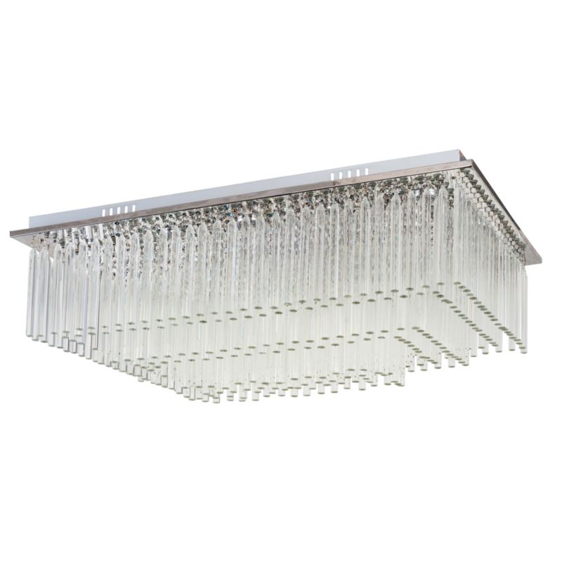 Lampa Sufitowa SPOT Light  19xLED 3W Chrom i Transparentne Kryształy w Nowoczesnym Stylu, Polski Producent 1 szt