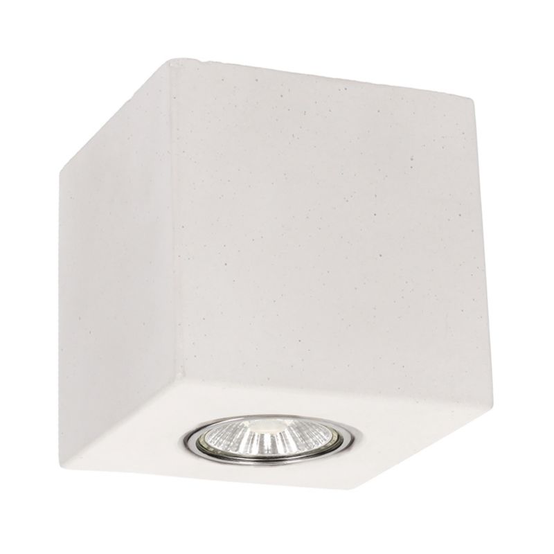 Lampa Sufitowa SPOT Light  1xGU10 Max.6W Biały Beton, Polski Producent, 1 szt.