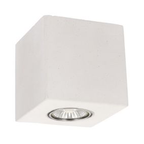 Lampa Sufitowa SPOT Light  1xGU10 Max.6W Biały Beton, Polski Producent, 1 szt.