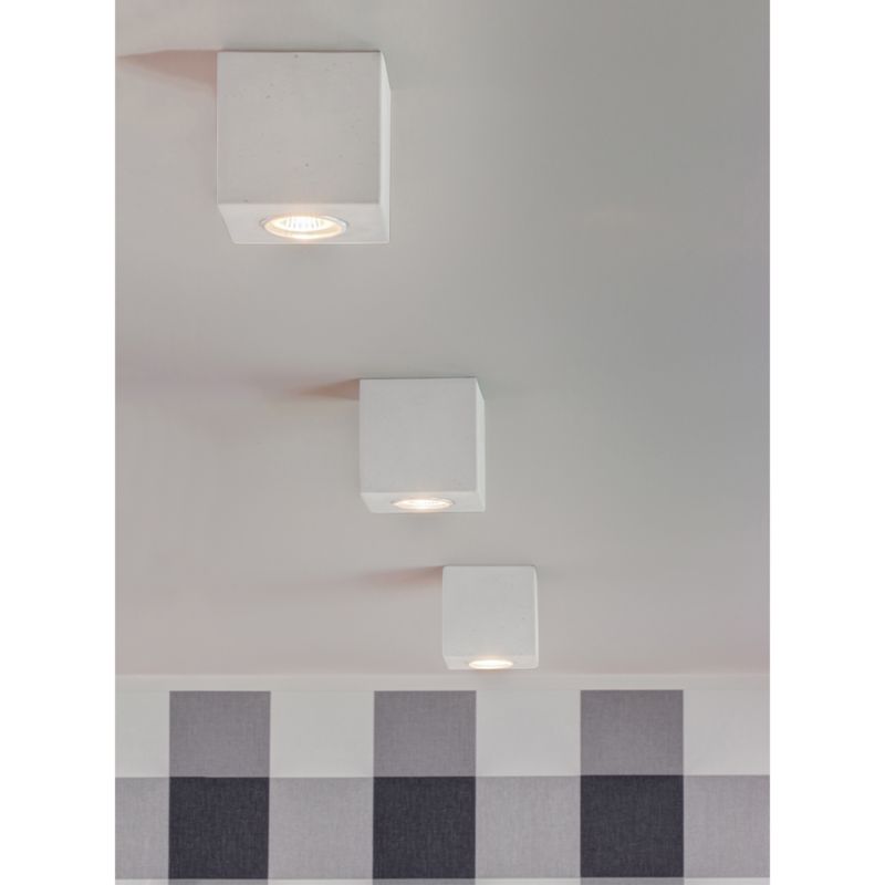 Lampa Sufitowa SPOT Light  1xGU10 Max.6W Biały Beton, Polski Producent, 1 szt.