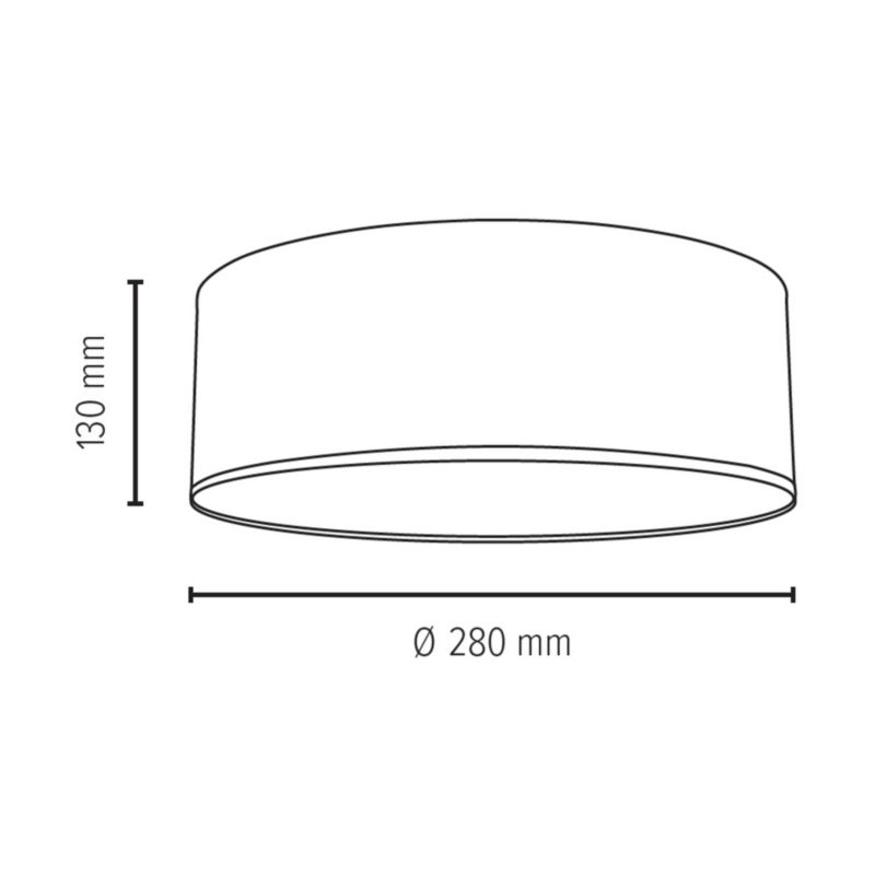 Lampa Sufitowa SPOT Light 1xLED 13W Elegancka Antracytowa Tkanina w Industrialnym Stylu Polski Producent 1 szt.