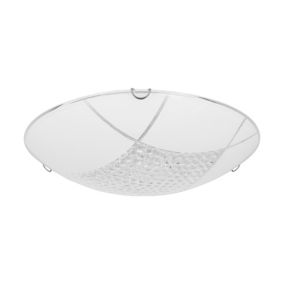 Lampa Sufitowa SPOT Light  1xLED 18W Białe Szkło, Minimalistyczny Design od Polskiego Producenta, 1 szt.