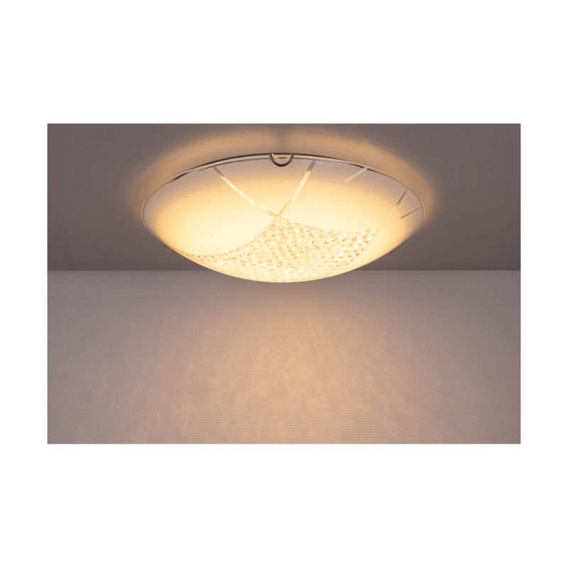 Lampa Sufitowa SPOT Light  1xLED 18W Białe Szkło, Minimalistyczny Design od Polskiego Producenta, 1 szt.