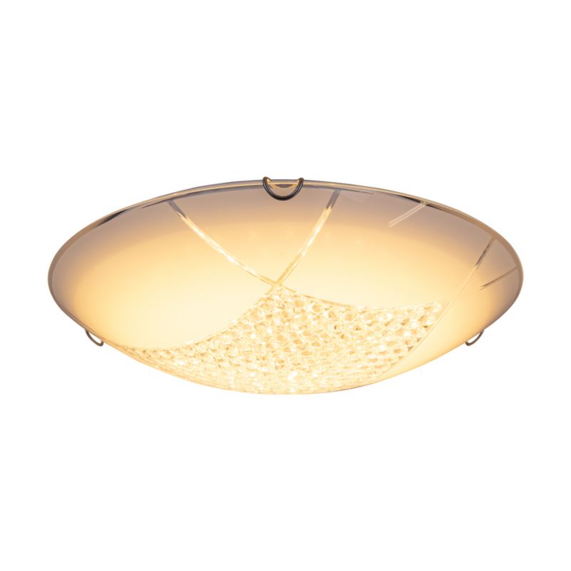 Lampa Sufitowa SPOT Light  1xLED 18W Białe Szkło, Minimalistyczny Design od Polskiego Producenta, 1 szt.