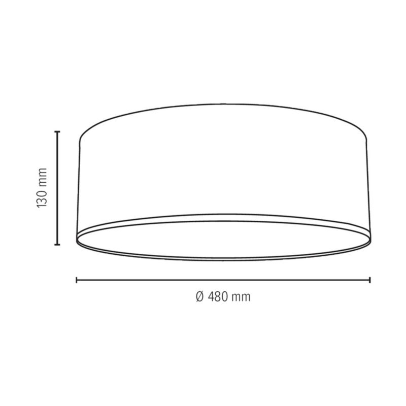 Lampa Sufitowa SPOT Light  1xLED 30W Subtelna Antracytowa Tkanina, Polski Producent, 1 szt.