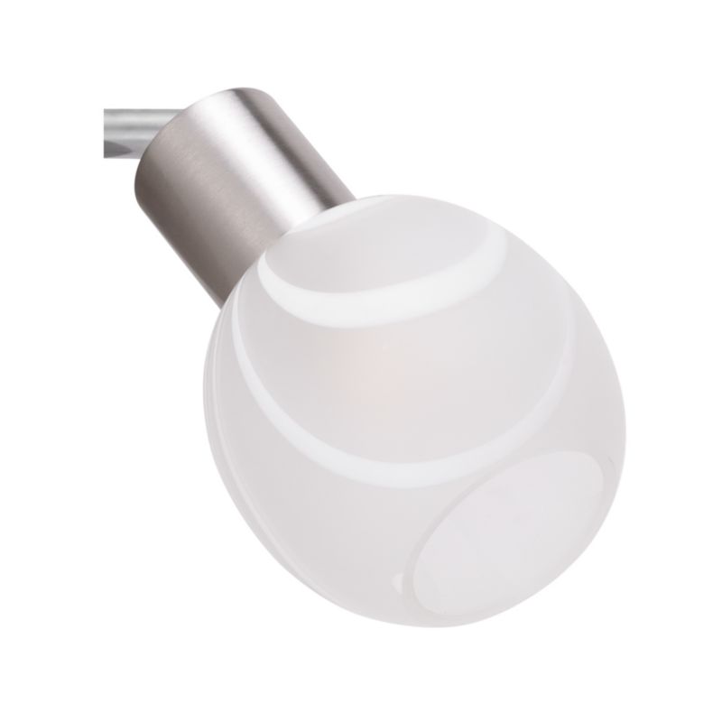 Lampa Sufitowa SPOT Light  2xE14 Max.40W Kompozycja Satyny i Bieli, Klasyczny Styl od Polskiego Producenta, 1 szt.