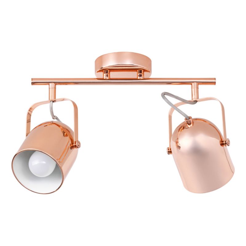 Lampa Sufitowa SPOT Light  2xE27 Max.60W Elegancka Miedź w Nowoczesnym Stylu, Polski Producent, 1 szt.