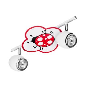 Lampa Sufitowa SPOT Light  2xGU10 Max.50W Biały z Wielokolorowym Wzorem w Biedronki, Polski Producent, 1 szt.