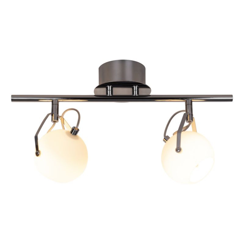 Lampa Sufitowa SPOT Light  2xLED 3W Klasyczne Połączenie Chromu i Bieli od Polskiego Producenta, 1 szt.