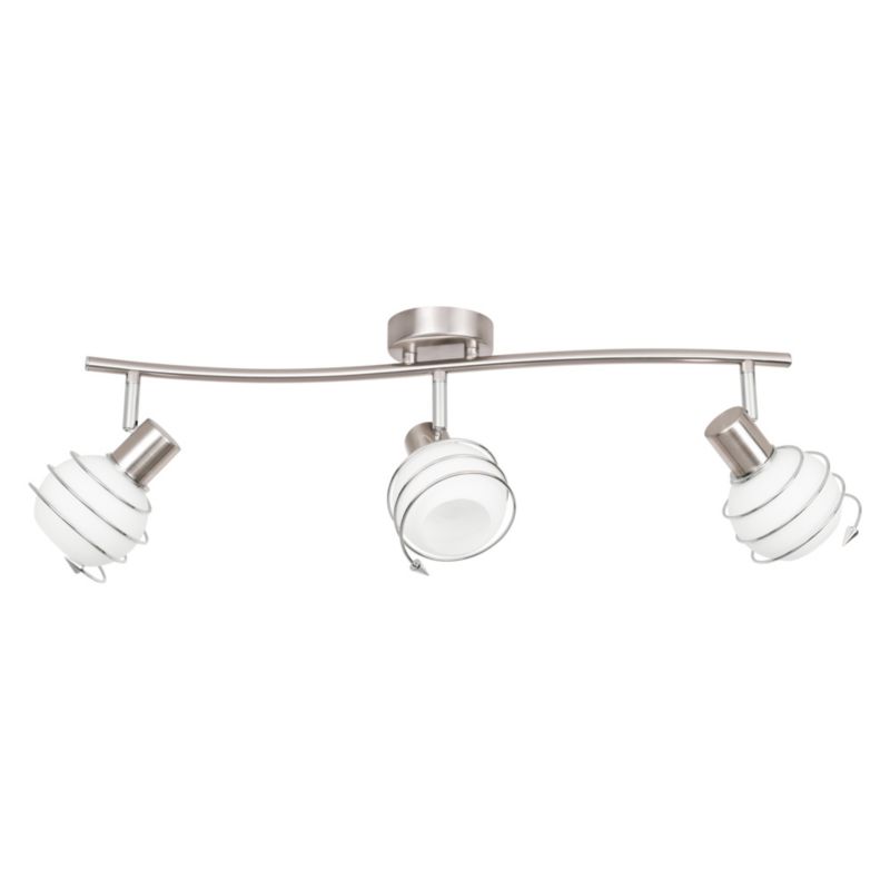 Lampa Sufitowa SPOT Light  3xE14 Max.40W Kompozycja Satyny i Bieli w Klasycznym Stylu, Polski Producent, 1 szt.