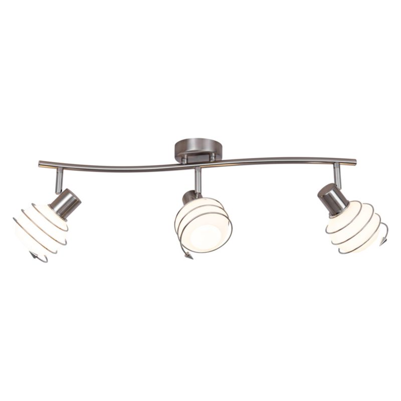 Lampa Sufitowa SPOT Light  3xE14 Max.40W Kompozycja Satyny i Bieli w Klasycznym Stylu, Polski Producent, 1 szt.