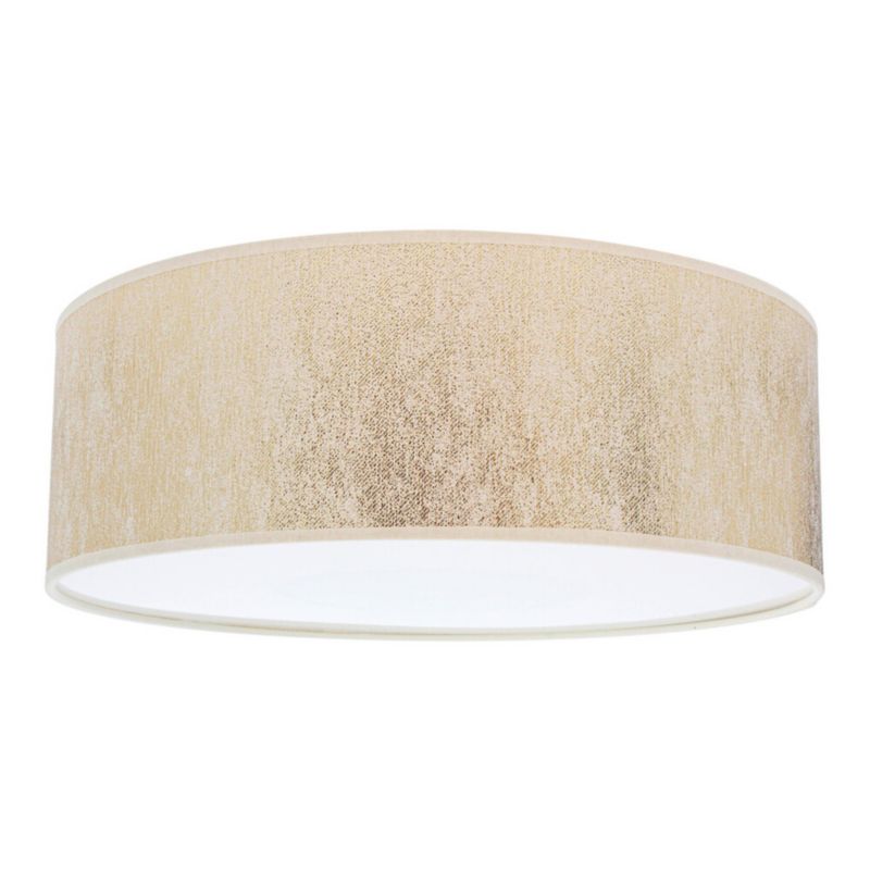 Lampa Sufitowa SPOT Light 3xE27 Max.25W Połączenie Bieli z Złotym Abażurem, Polski Producent, 1 szt.