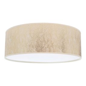 Lampa Sufitowa SPOT Light 3xE27 Max.25W Połączenie Bieli z Złotym Abażurem, Polski Producent, 1 szt.