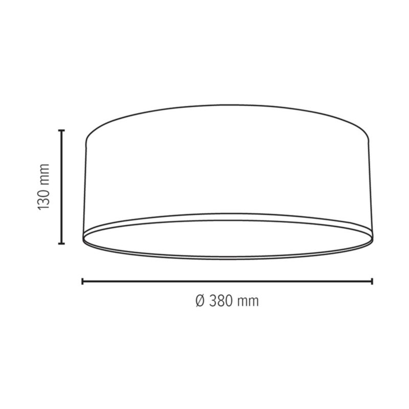 Lampa Sufitowa SPOT Light 3xE27 Max.25W Połączenie Bieli z Złotym Abażurem, Polski Producent, 1 szt.