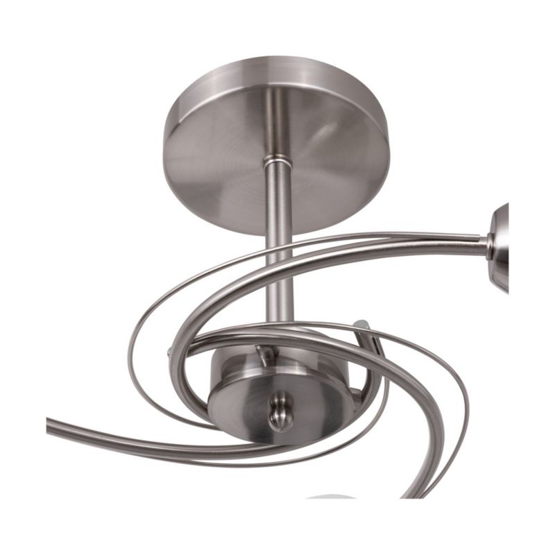 Lampa Sufitowa SPOT Light  3xE27 Max.60W Eleganckie Połączenie Satyny i Bieli od Polskiego Producenta, 1 szt.