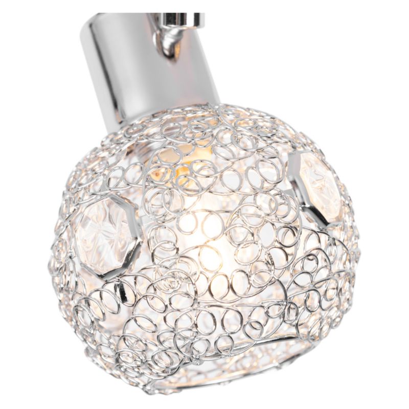 Lampa Sufitowa SPOT Light  3xG9 Max.28W Chrom z Dodatkiem Transparentnych Kryształów, Polski Producent, 1 szt.