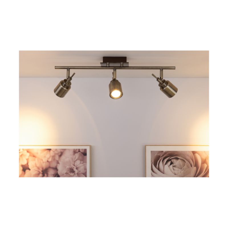 Lampa Sufitowa SPOT Light  3xGU10 35W Antyczna Patyna w Loftowym Stylu od Polskiego Producenta, 1 szt.