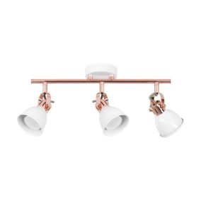 Lampa Sufitowa SPOT Light  3xGU10 50W Klasyczne Połączenie Miedzi i Bieli od Polskiego Producenta, 1 szt.