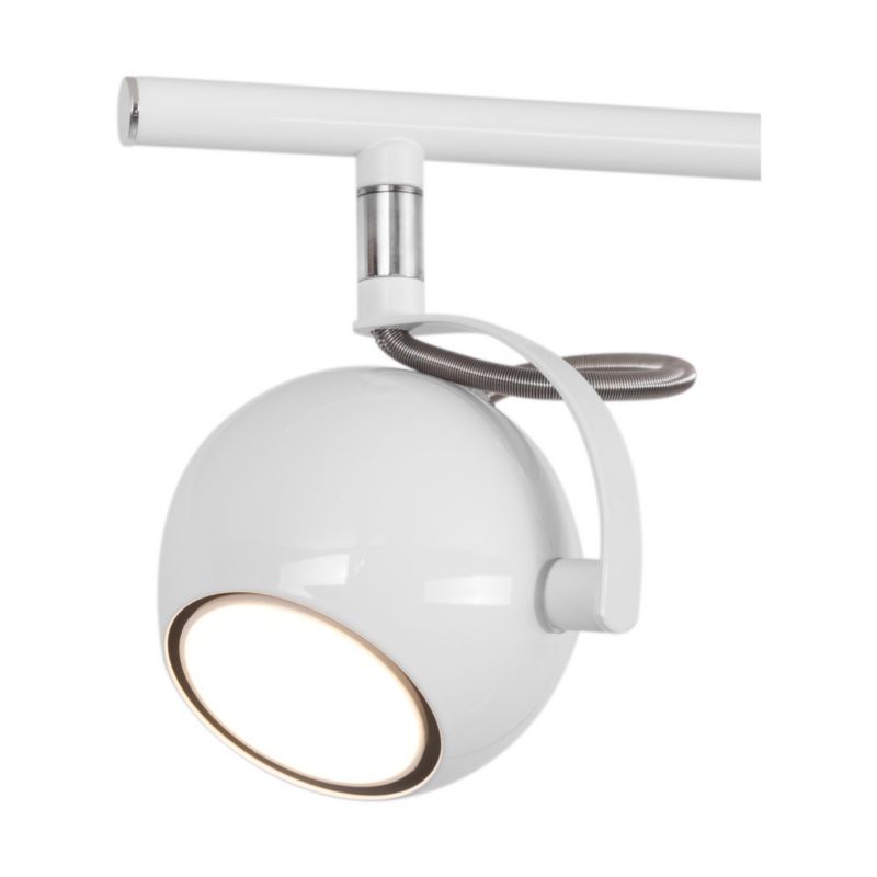 Lampa Sufitowa SPOT Light  3xGU10 50W Kompozycja Chromu i Bieli w Klasycznym Designie, 1 szt.